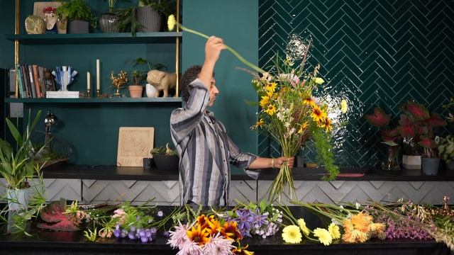 Букет в стиле Рок-н-ролл| Букет с хризантемами и герберами | Дмитрий Туркан смотреть онлайн