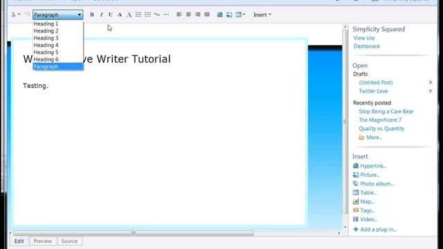 Wordpress Live Writer Tutorial смотреть онлайн