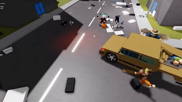 I used CARS to Run Over ROBLOX RAGDOLLS.. смотреть онлайн