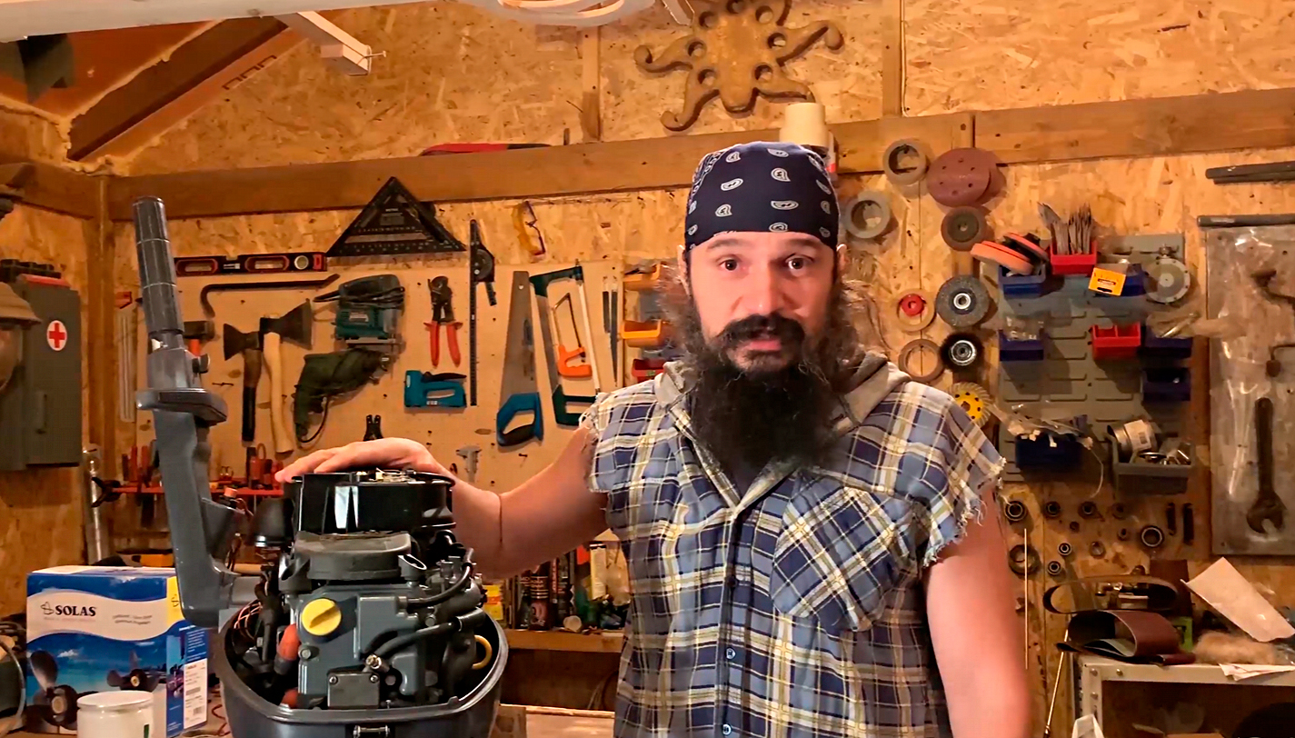 Сделали стойку для мотора! )))