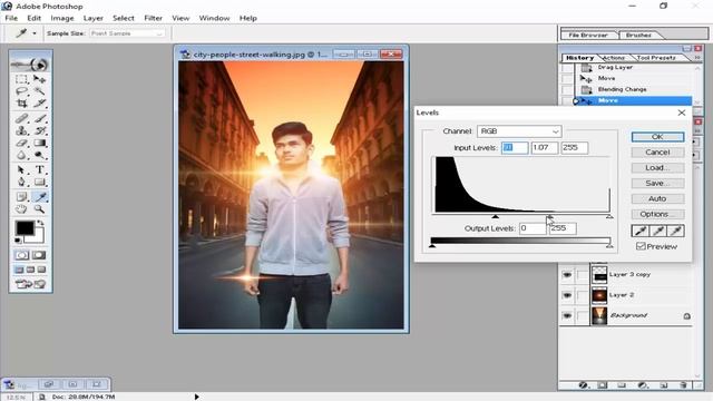 How to Make action movie poster design in photoshop 7.0 tutorial смотреть онлайн