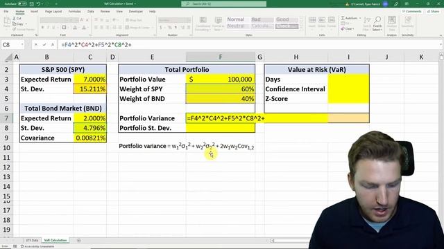 Parametric Method: Value at Risk (VaR) In Excel смотреть онлайн