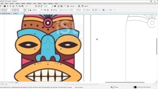 satisfying drawing video on corel draw. converting jpg into vector. смотреть онлайн