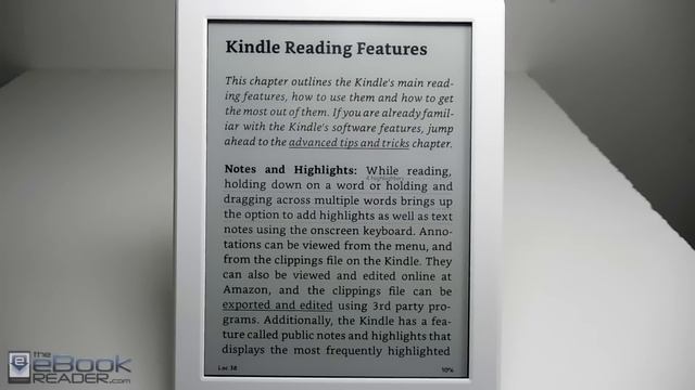Amazon Kindle Review 2016 White Kindle (8th Gen)