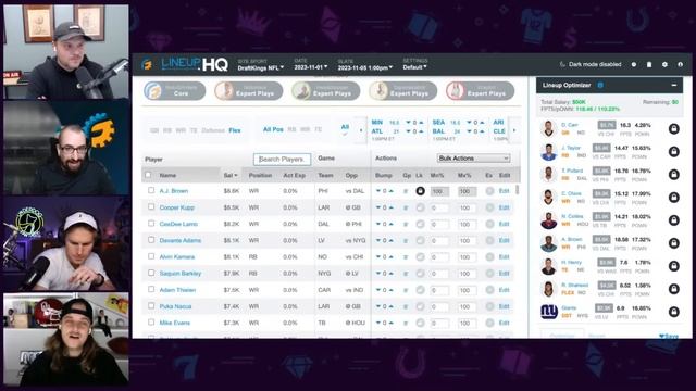 NFL WEEK 9 DFS PICKS for FANDUEL & DRAFTKINGS смотреть онлайн