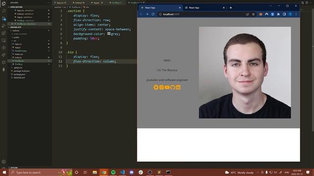 Tech With Tim | How to Build a Developer's Portfolio Website From Scratch смотреть онлайн