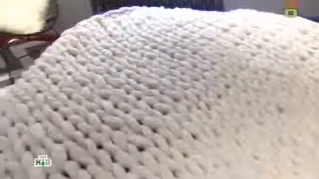 Плед крупной вязки (меринос) wooliestore смотреть онлайн