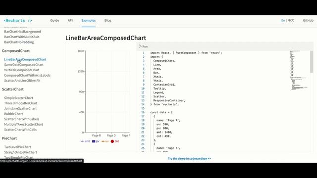 Demo of recharts (React charts) 4k смотреть онлайн