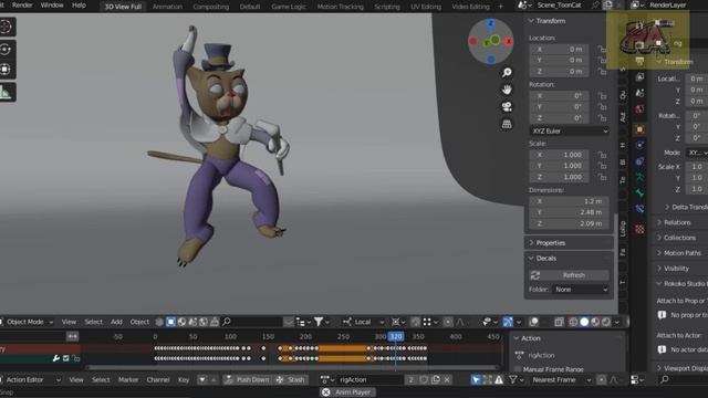 KITTY Blender Animation : Create Animation in Blender | Blender Tutorial | 3D Animation смотреть онлайн