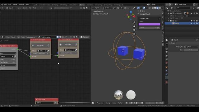 [Tut] Shader motion graphics - link animation nodes to blender shader. смотреть онлайн