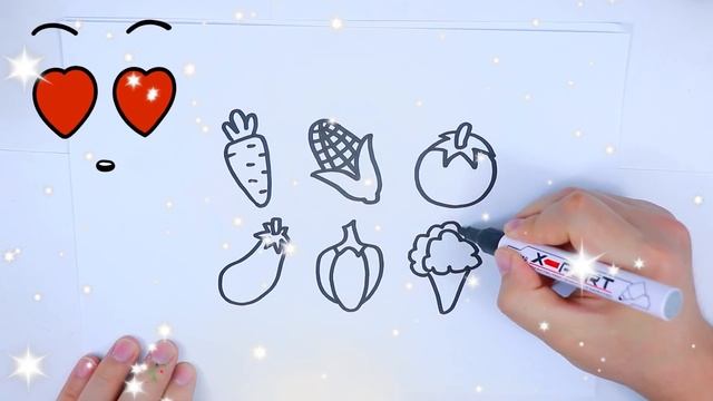 Bolalar uchun mevalarni qanday chizish / Рисуем фрукты для детей / How to draw fruits for children смотреть онлайн