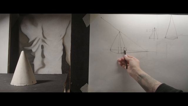 Как нарисовать конус | SARA ART SCHOOL смотреть онлайн