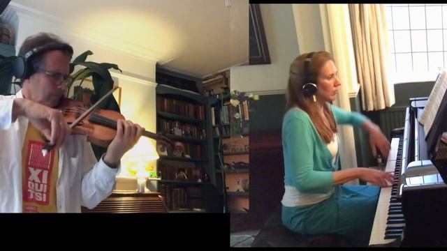 LOCKDOWN - Mozart Sonata in E minor, K304, Allegro, played by David Juritz and Sarah Beth Briggs смотреть онлайн