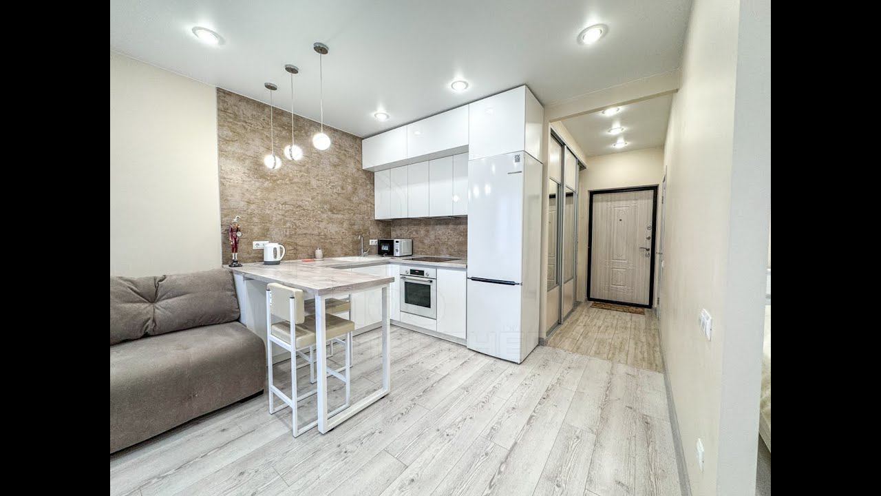 Рум-тур по 1-к квартире на Седова 71/1 (ЖК "4 Солнца" - аренда) смотреть онлайн