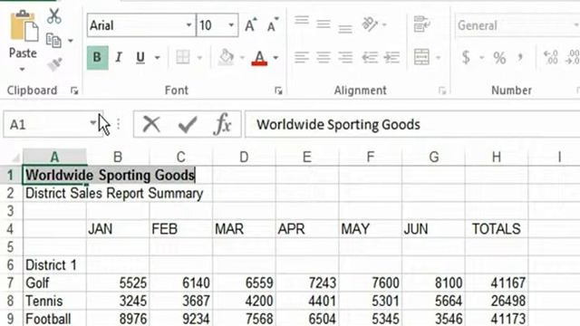 Using the Ribbon in Excel 2013 смотреть онлайн