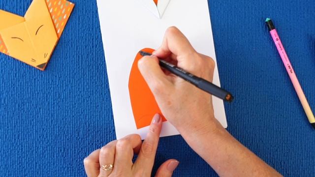 Аппликация лисёнок. Как сделать поделку для школы. Fox applique смотреть онлайн