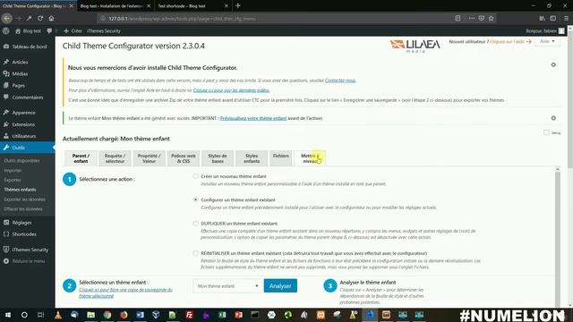 Créer un thème enfant WordPress - Extension Child Theme смотреть онлайн