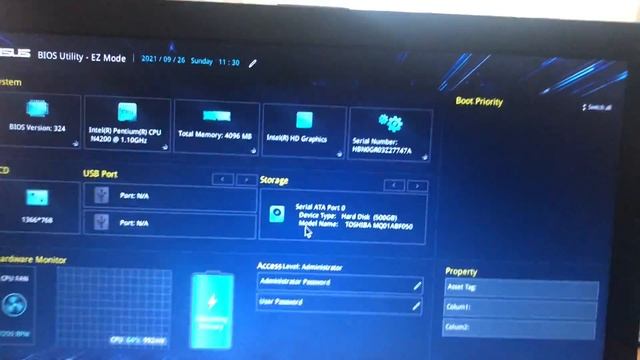Как отключить smart в биосе ноутбука Asus / Smart status bad backup and replace смотреть онлайн