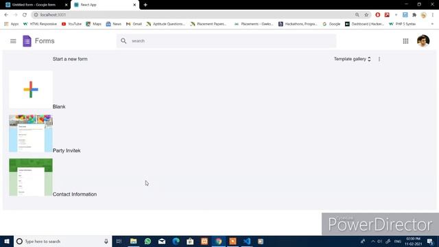 Google Form Clone | Homepage | Main Body Section смотреть онлайн