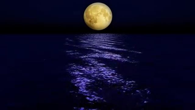 Усыпляющая музыка для сна, видео картина - лунный пейзаж