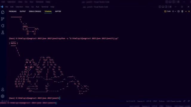 Cowsay Library Python | Draw animal,bird Pictures смотреть онлайн
