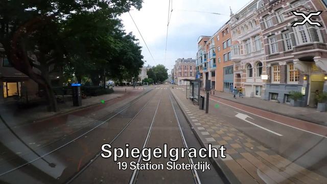 ? GVB Amsterdam Tramlijn 19 Cabinerit Flevopark - Station Sloterdijk | CAF Urbos 100 | 15G