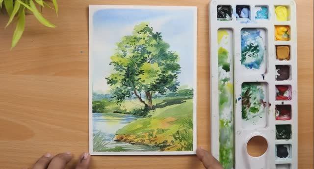 Watercolor The Tree