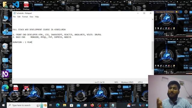 INTRODUCTION - FULL STACK WEB DEVELOPMENT COURSE IN HINDI/URDU 2023 смотреть онлайн