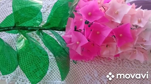 Обалденная гортензия ,выглядит как настоящая из ПЭТ бутылок ? смотреть онлайн
