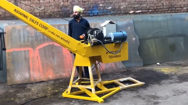 Mini Crane ASC-60 || Building Material Lifting Machine | Monkey Crane | Lakshmi Brand ® смотреть онлайн