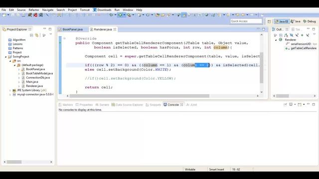 Java swing: Раскрашиваем JTable. урок 16! смотреть онлайн