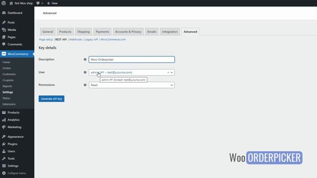 How to Create a WooCommerce API key for Woo Orderpicker смотреть онлайн