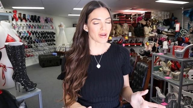 Review Black Matte Fabulicious FLAIR-401-2 Mule Slide 4.5 Inch High Heel Shoes Unbox with Amanda смотреть онлайн