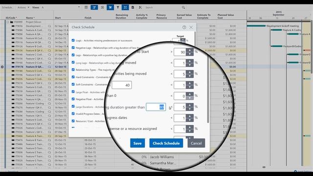 Check Schedule in Primavera P6 EPPM смотреть онлайн