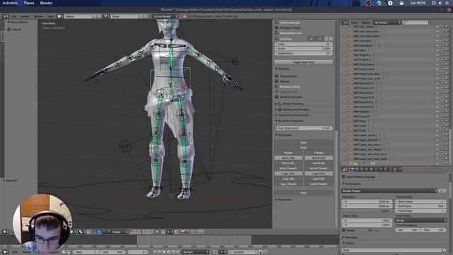 Unity5 Tutorial: Cloth for Animated Characters using Blender Rigify addon смотреть онлайн