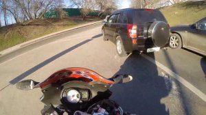 Suzuki GSX650F обычный день среди мудаков. WARNING MOTO SEASON