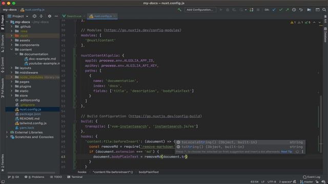 Index Nuxt Content site and send to Algolia смотреть онлайн