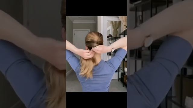 Как красиво собрать волосы без резинки-прическа на каждый день|hairstyle for every day смотреть онлайн