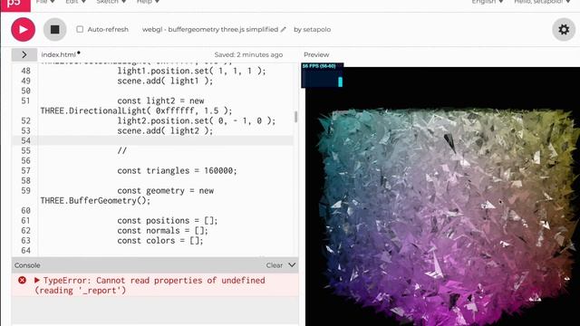 Three.js simplified from buffergeometry demo into BoxGeometry in 5min Lv3 смотреть онлайн