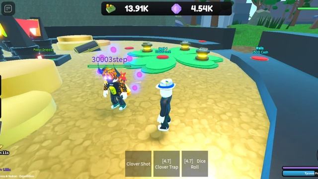 Построил тайкун удачи в Mage Tycoon с @step0n