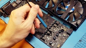 Sapphire rx480 8gb Nitro Plus ремонт после "мастеров"