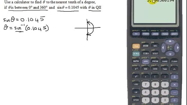 Find Angle Theta When sin(theta)=0.1045 & Theta Lies Between 0 & 360 Degrees if Theta Is In QII смотреть онлайн