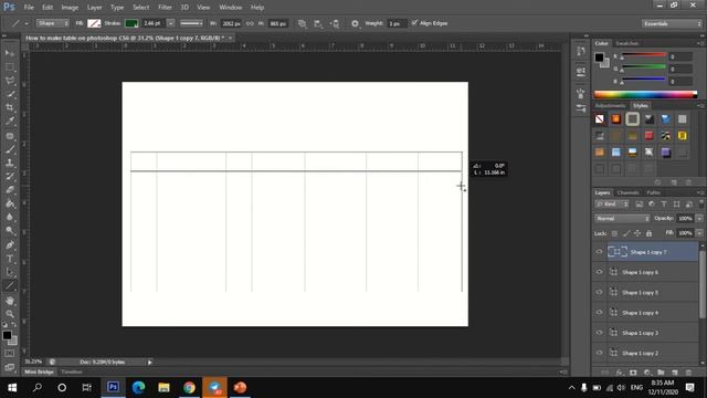 How to make table on photoshop CS6 смотреть онлайн