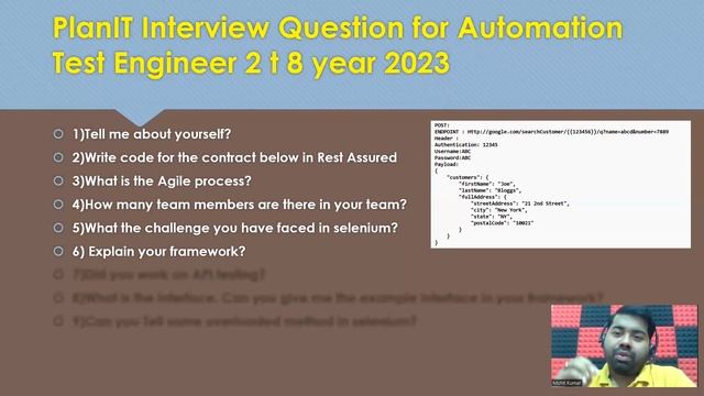 PlanIT Interview Question for Automation Test Engineer 2 t 8 year 2023 смотреть онлайн
