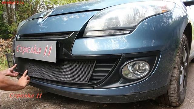 Защита радиатора RENAULT MEGANE III (Рестайлинг 1) 2012-2015г.в. (Черный) - strelka11.ru смотреть онлайн