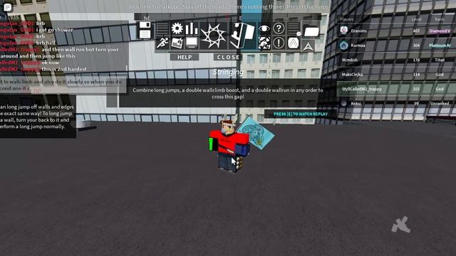 roblox parkour tutorial! (level 20+ advanced tutorial) смотреть онлайн