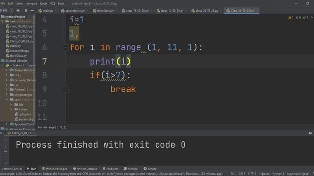 Python Break and Continue Keyword смотреть онлайн