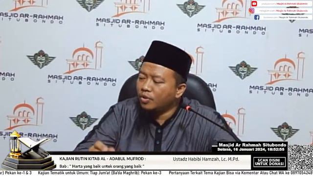 Bab : " Harta yang baik untuk orang yang baik "- Ustadz Habibi Hamzah, Lc. M.Pd. смотреть онлайн