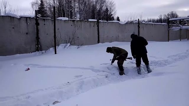 Впо209 против бруса 200мм и доски 40мм