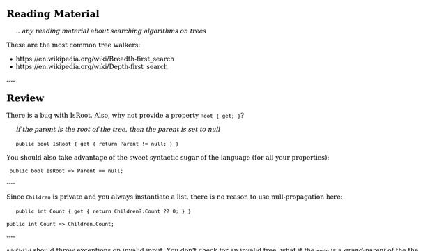 Code Review: Recursive search on Node Tree with Linq and Queue (2 Solutions!!) смотреть онлайн